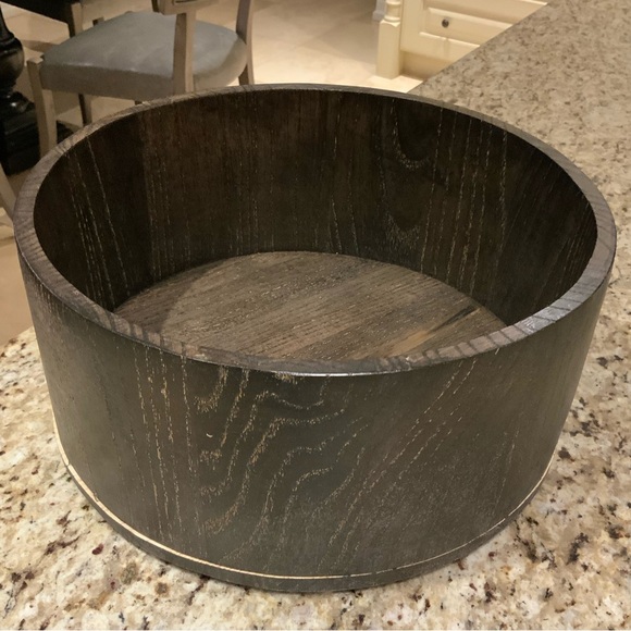 PRESIDENTS CHOICE Wood Brown Large Salad Fruit Round Bowl Kitchen Home Decor - Picture 16 of 16